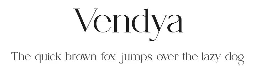 Vendya by Slide Shoot Type — Serif Font