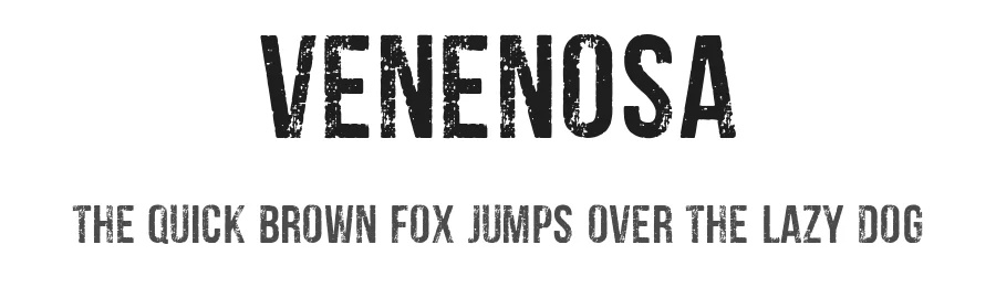 Venenosa by Woodcutter — Decorative Font