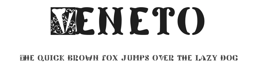 Veneto by Tomoyuki "Tee-Wat" Watanabe — Decorative Font