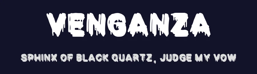 Venganza by Woodcutter — Decorative Font — thumbnail 2