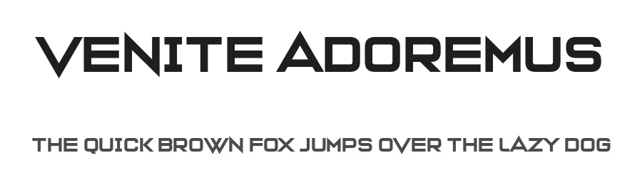Venite Adoremus by Chequered Ink — Display Font