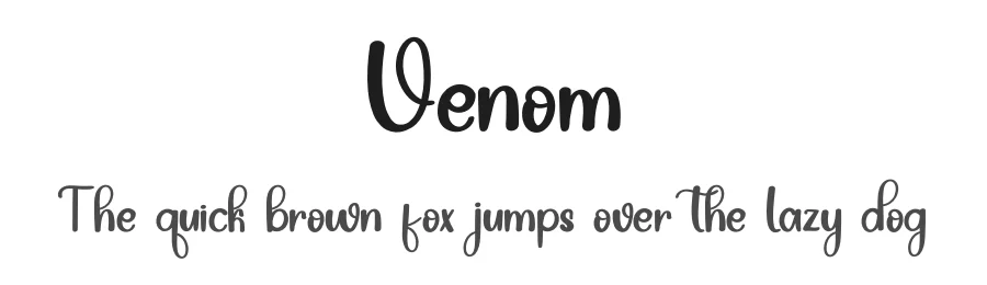 Venom by PiPi Creative STUDIO — Script Handwritten Font