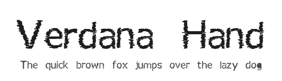 Verdana Hand