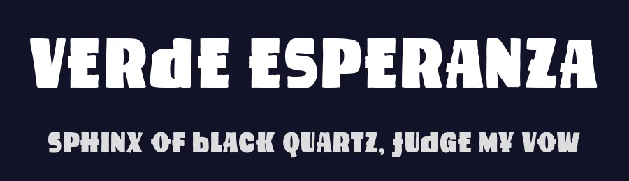 Verde Esperanza by Woodcutter — Decorative Font — thumbnail 2