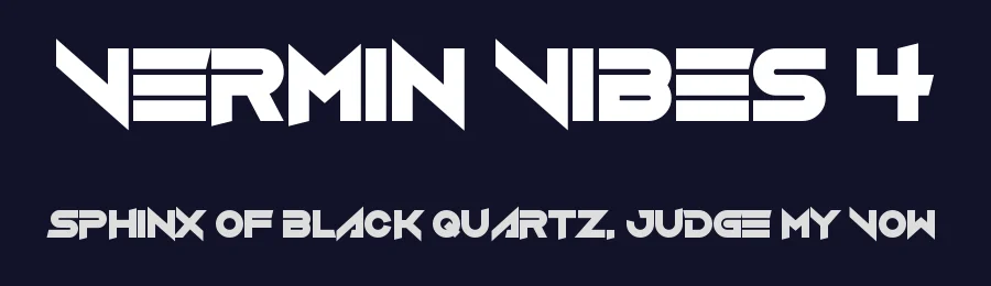 Vermin Vibes 4 by Chequered Ink — Display Font — thumbnail 2