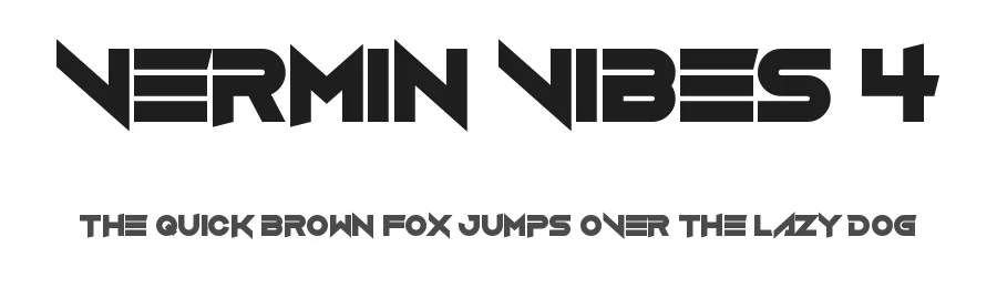 Vermin Vibes 4 by Chequered Ink — Display Font