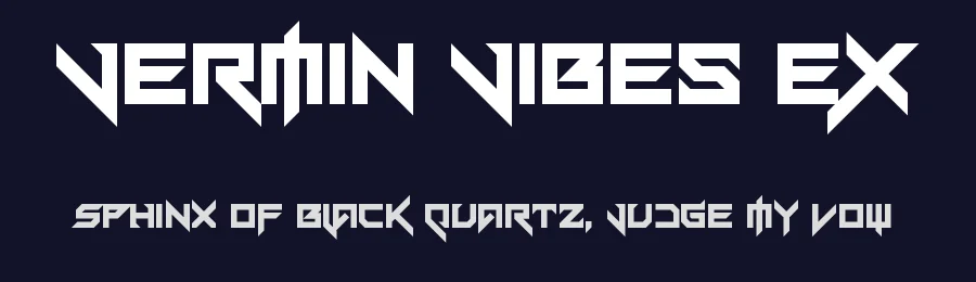 Vermin Vibes eX by Chequered Ink — Display Font — thumbnail 2