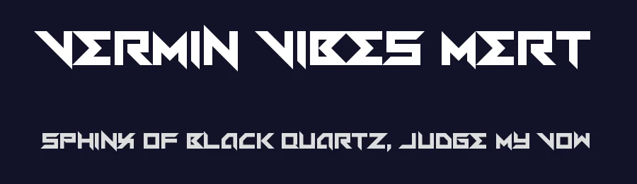 Vermin Vibes Mert by Chequered Ink — Display Font — thumbnail 2