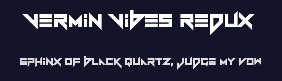 Vermin Vibes Redux by Chequered Ink — Display Font — thumbnail 2