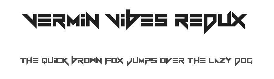 Vermin Vibes Redux by Chequered Ink — Display Font