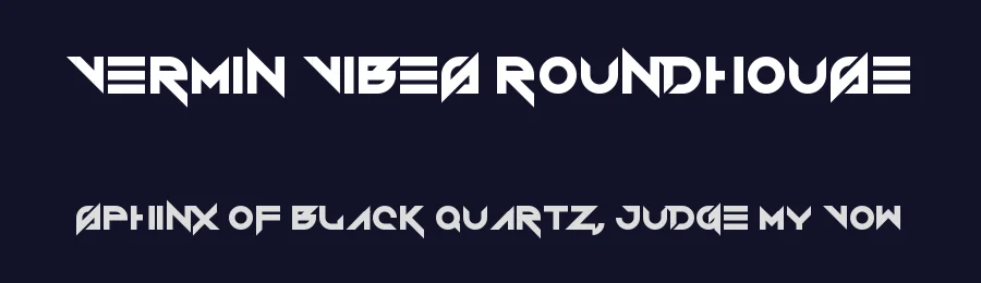 Vermin Vibes Roundhouse by Chequered Ink — Display Font — thumbnail 2