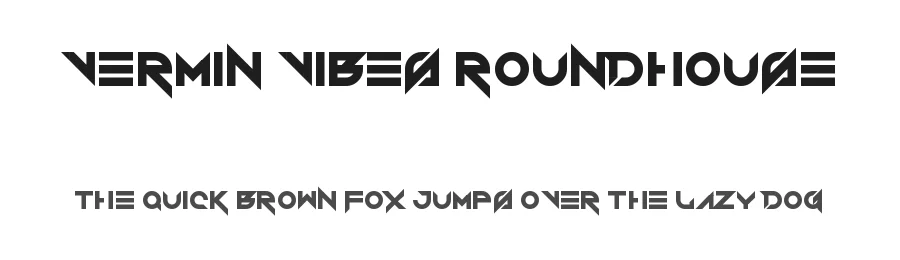 Vermin Vibes Roundhouse by Chequered Ink — Display Font
