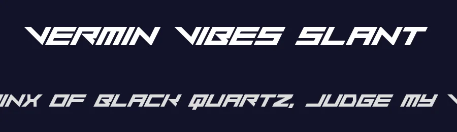 Vermin Vibes Slant by Chequered Ink — Display Font — thumbnail 2