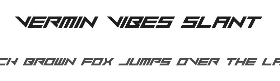 Vermin Vibes Slant by Chequered Ink — Display Font