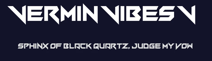 Vermin Vibes V by Chequered Ink — Display Font — thumbnail 2