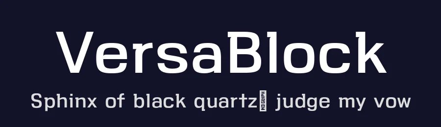 VersaBlock by Parker Creative — Sans Serif Font — thumbnail 2