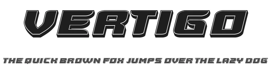 Vertigo by Vladimir Nikolic — Display Font