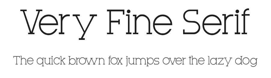 Very Fine Serif