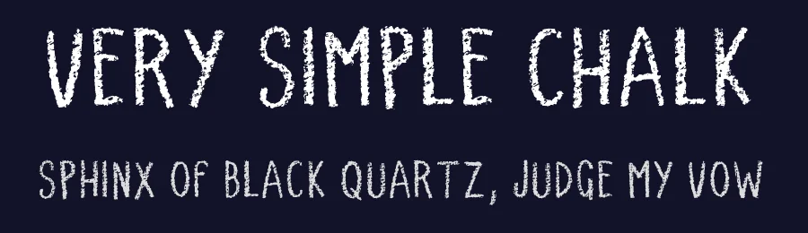 Very Simple Chalk by imagex — Script Handwritten Font — thumbnail 2