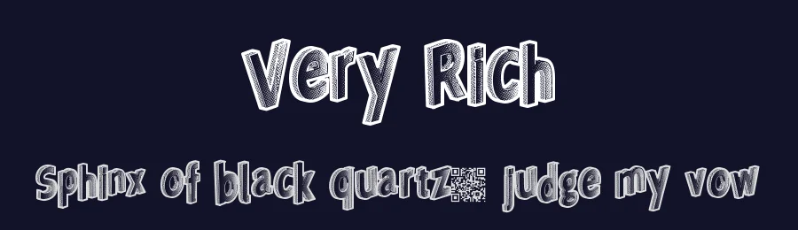 Very Rich by Xerographer Fonts — Decorative Font — thumbnail 2