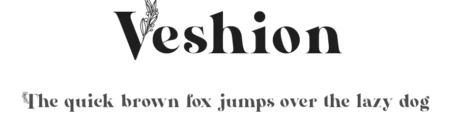 Veshion by Aluyeah Studio — Sans Serif Font
