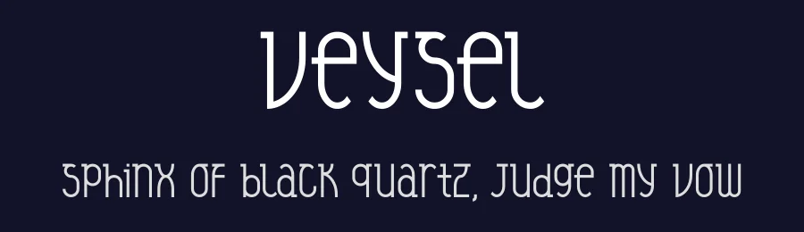 Veysel by Başar Uğur — Sans Serif Font — thumbnail 2
