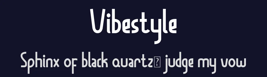 Vibestyle by Hedi Miftah — Sans Serif Font — thumbnail 2