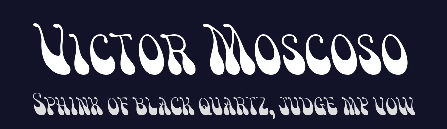 Victor Moscoso by K-Type — Decorative Font — thumbnail 2