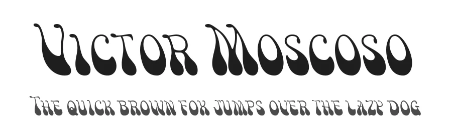 Victor Moscoso by K-Type β Decorative Font