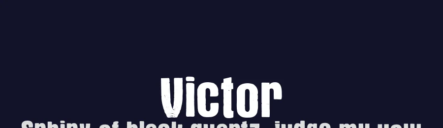 Victor by fumare — Decorative Font — thumbnail 2