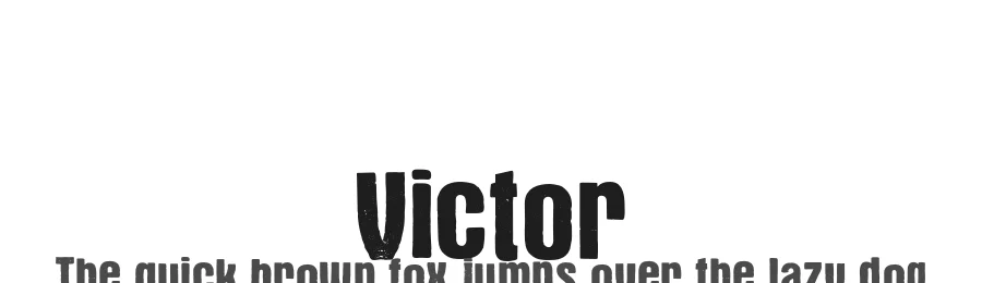 Victor by fumare — Decorative Font