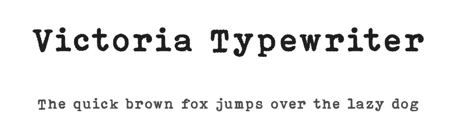 Victoria Typewriter