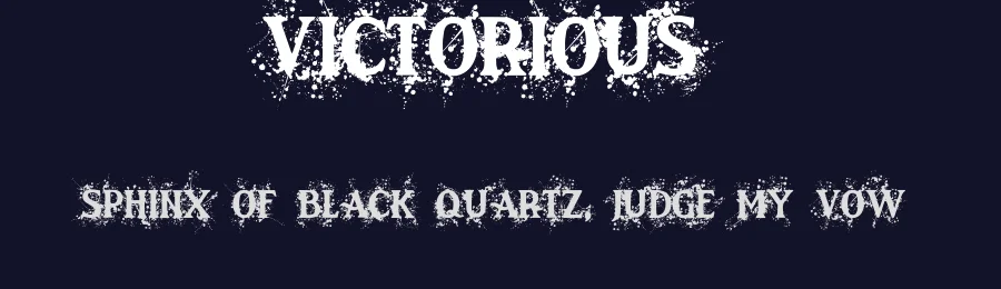 Victorious by Vladimir Nikolic — Decorative Font — thumbnail 2