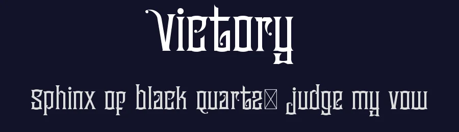 Victory by SheillaType — Decorative Font — thumbnail 2