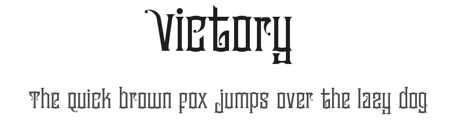 Victory by SheillaType — Decorative Font