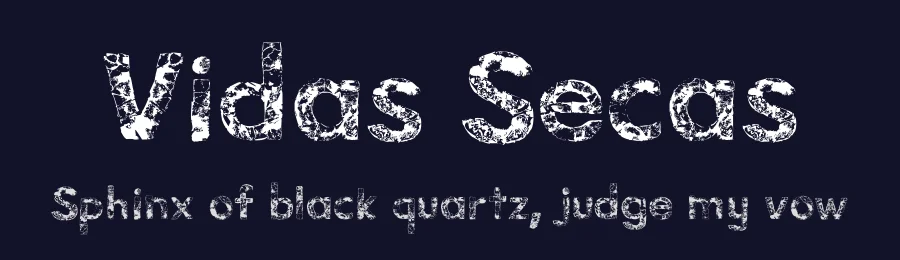 Vidas Secas by Ana Paula Putka — Decorative Font — thumbnail 2