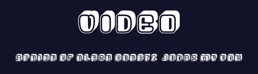 Video by Vladimir Nikolic — Decorative Font — thumbnail 2