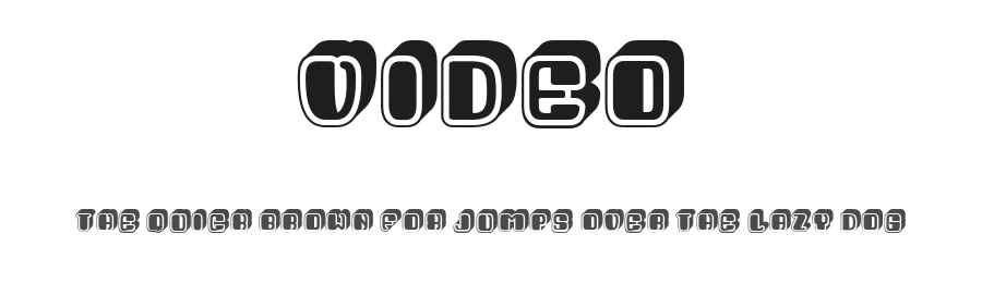 Video by Vladimir Nikolic — Decorative Font