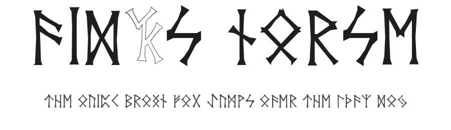 Vid's Norse by Vid the Kid — Dingbats Font