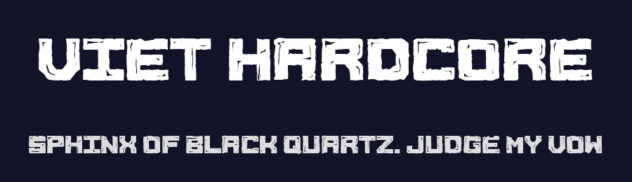 Viet Hardcore by Woodcutter — Decorative Font — thumbnail 2