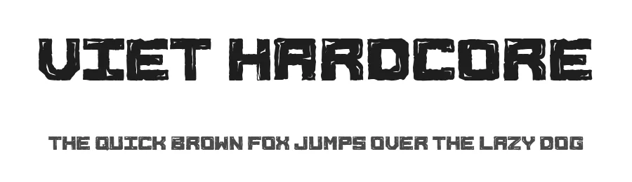 Viet Hardcore by Woodcutter — Decorative Font