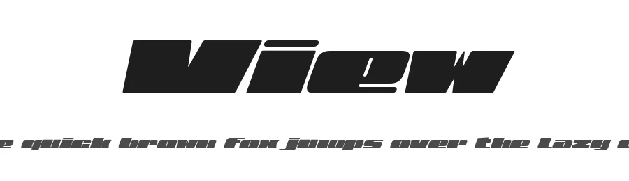 View by deFharo — Display Font