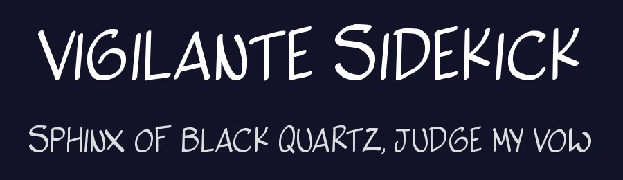Vigilante Sidekick by PressGang Studios — Decorative Font — thumbnail 2
