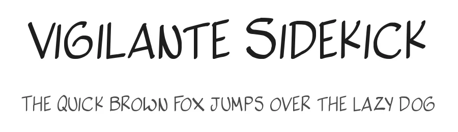Vigilante Sidekick by PressGang Studios β Decorative Font