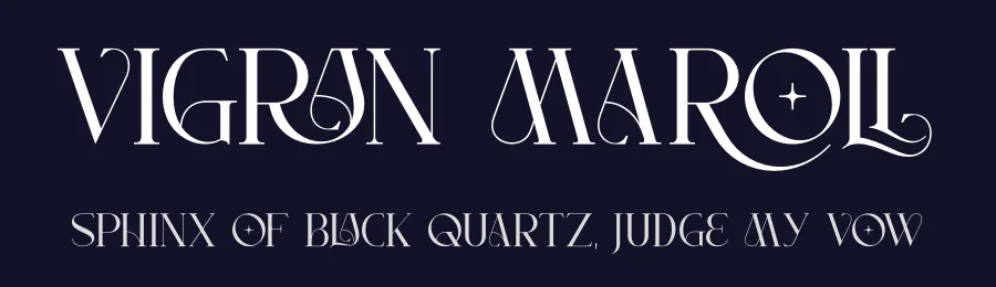Vigran Maroll by Riyadh Rahman — Sans Serif Font — thumbnail 2