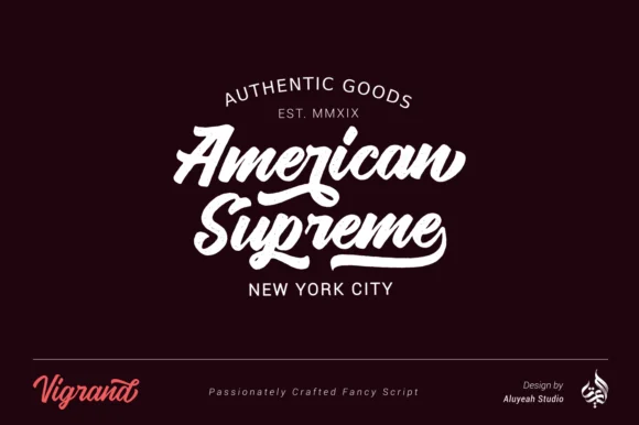 Vigrand Font by Aluyeah Studio — Script Handwritten Font — thumbnail 2