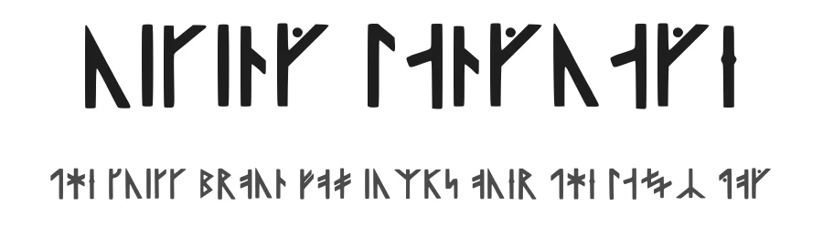 Viking Language by twts — Dingbats Font
