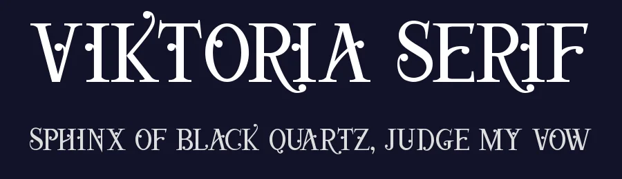 Viktoria Serif by Figuree Studio — Decorative Font — thumbnail 2