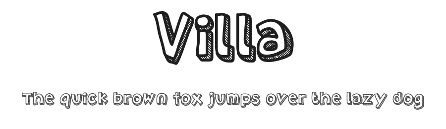 Villa by Jake Luedecke β Decorative Font