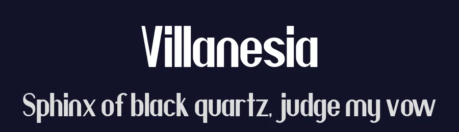Villanesia by MJB Letters — Sans Serif Font — thumbnail 2